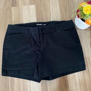Old Navy Black Cotton Shorts Size 14